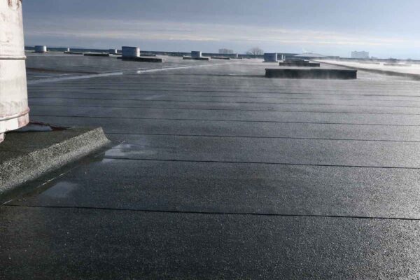 flat roof on industrial