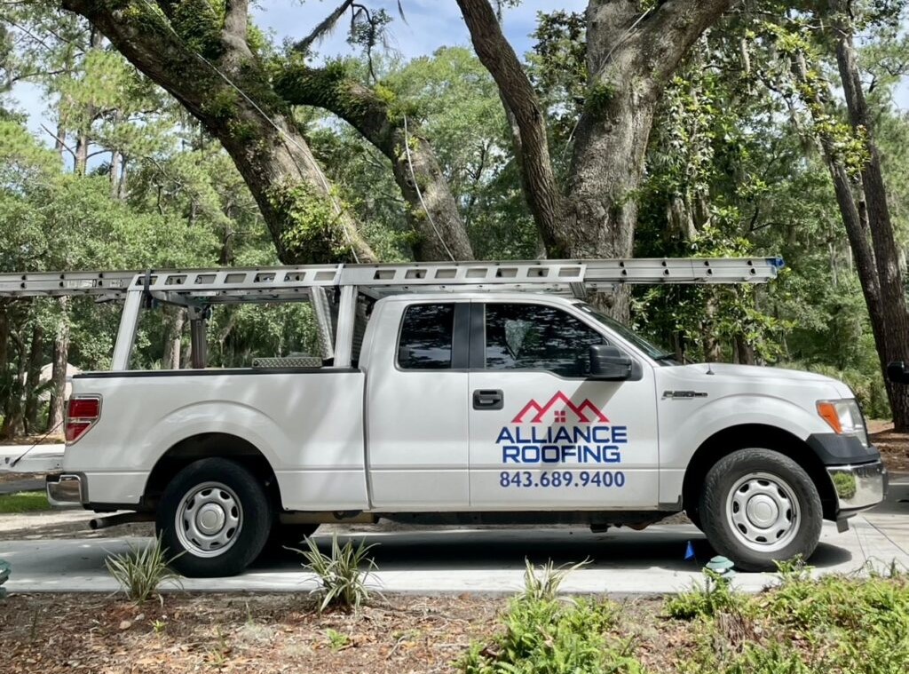 alliance roofing truck