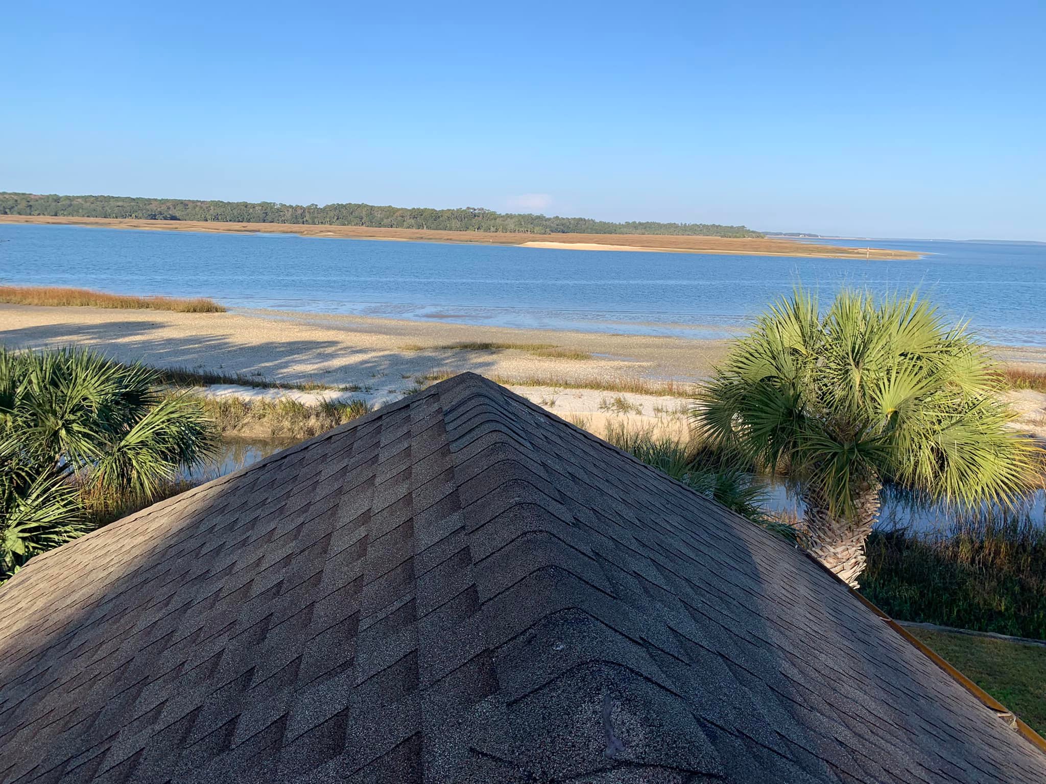 beach view from roof on Hilton Head