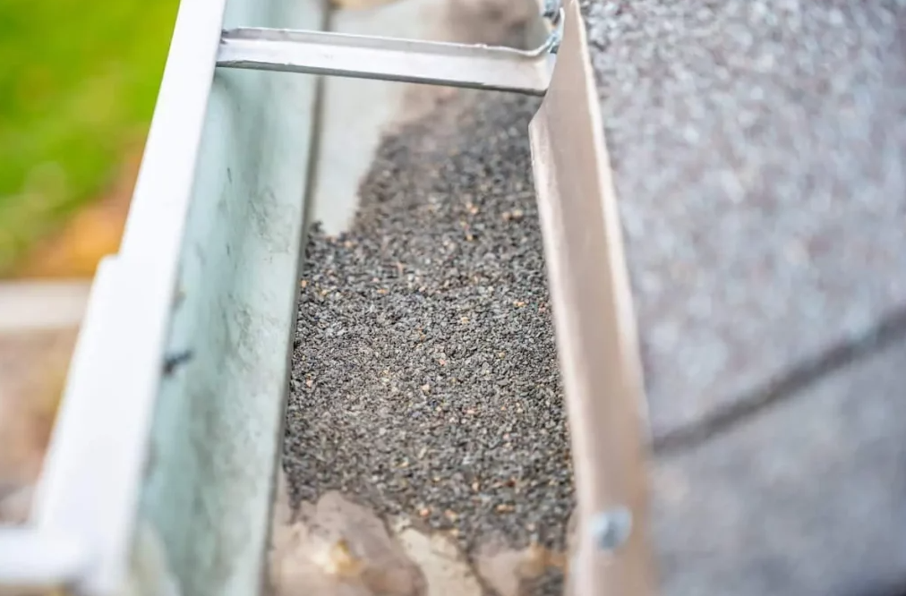 shingle granules in gutter are signs of needed repair