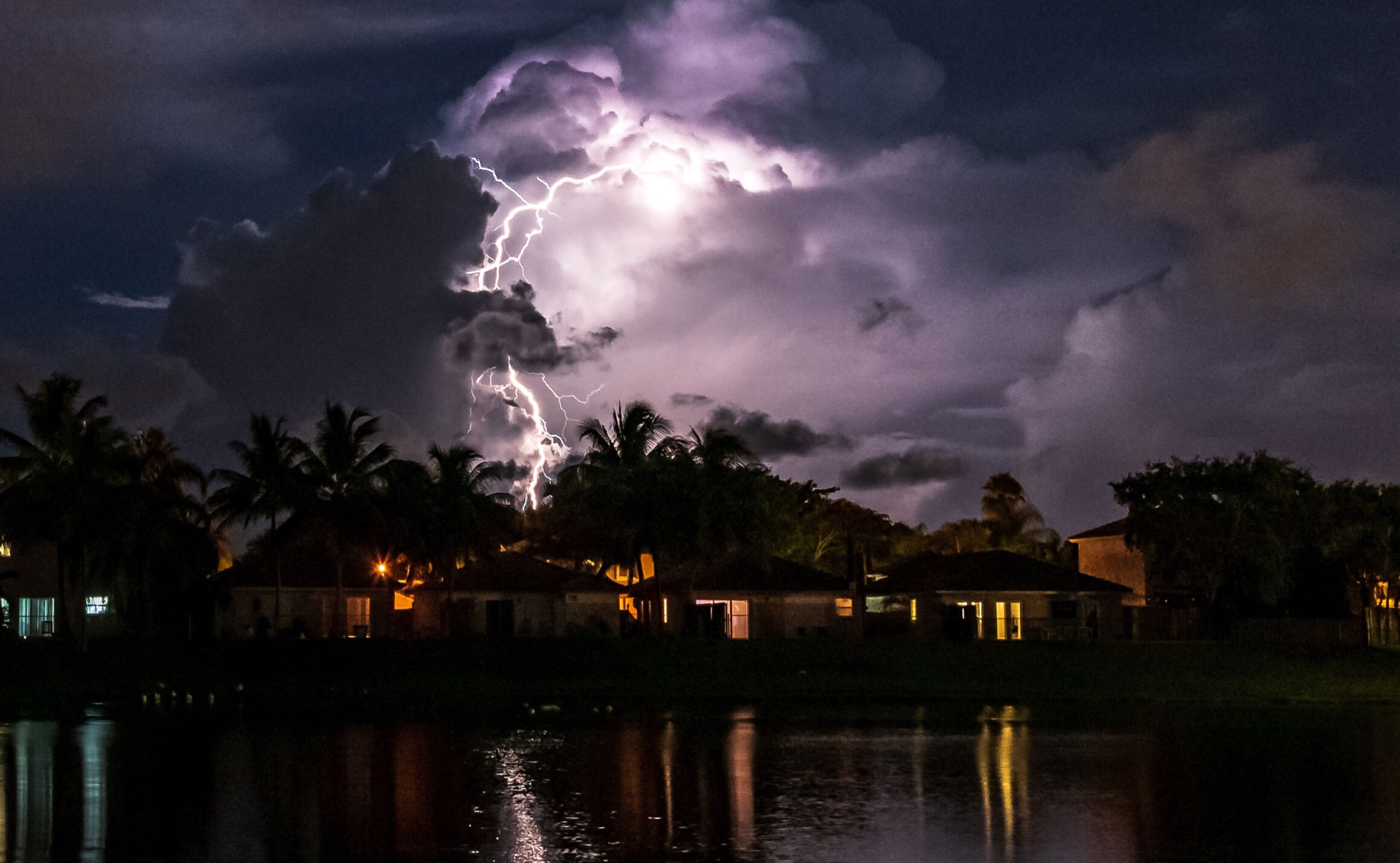 tropical storm waterfront homes